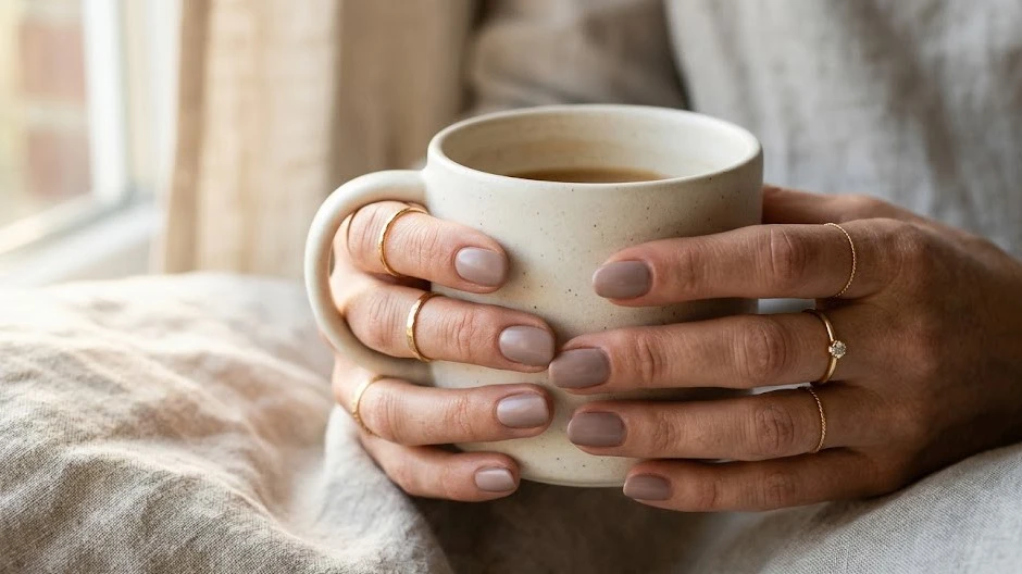 Soin des mains et manucure douce dans un univers Quiet Luxury.